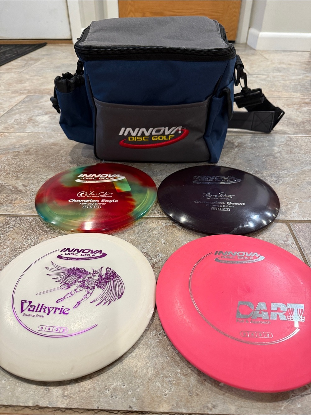 Innova Startet Set - Blue Carry Bag with Assorted Discs